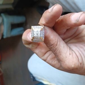 14k 4carats in diamonds man's ring